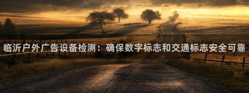 杏宇平台登录步骤图：临沂户外广告设备检测：确保数字标志和交通标志安全可靠