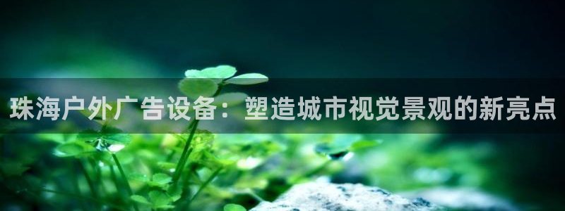 杏宇平台代理多少钱一个：珠海户外广告设备