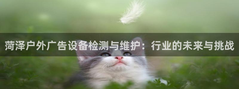 杏宇平台登陆：菏泽户外广告设备检测与维护