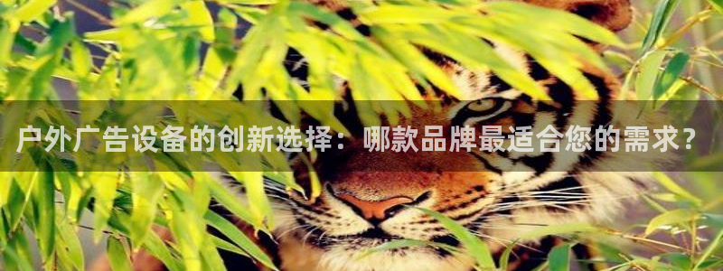 杏宇平台官网注册：户外广告设备的创新选择