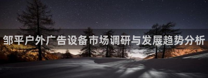 杏宇平台怎么样：邹平户外广告设备市场调研与发展趋势分析