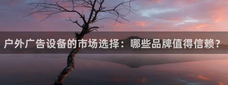 杏宇平台总代理：户外广告设备的市场选择：哪些品牌值得信赖？