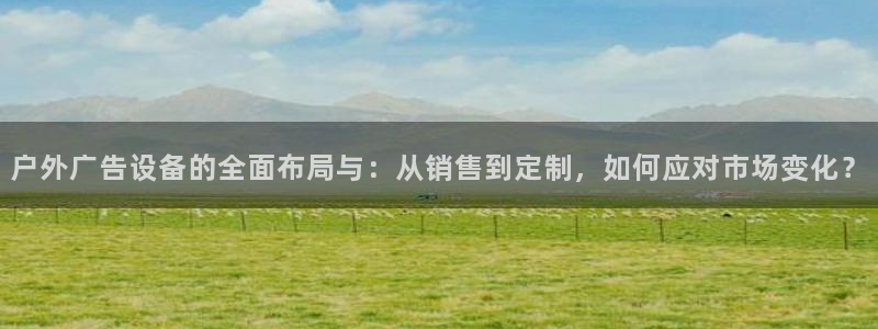 杏宇官方平台官网入口：户外广告设备的全面布局与：从销售到定制，如何应对市场变化？